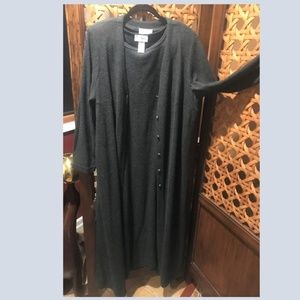 Chadwicks 2-pc sweather dress with long sweater